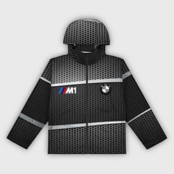 Ветровка с капюшоном женская BMW металлическая сетка, цвет: 3D-черный