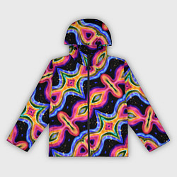 Женская ветровка Красочный психоделический узор
