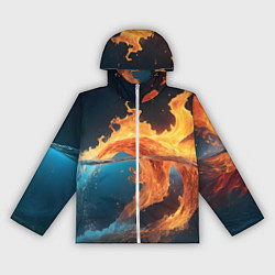 Женская ветровка Вода и огонь