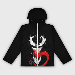 Ветровка с капюшоном женская Лицо Венома, цвет: 3D-белый