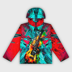 Женская ветровка Электрогитара в красках