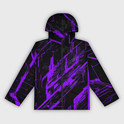 Женская ветровка Purple stripes on a black background