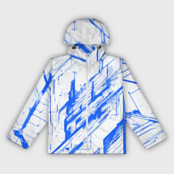 Женская ветровка Синие полосы на белом фоне