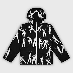 Женская ветровка Silhouettes of moving people