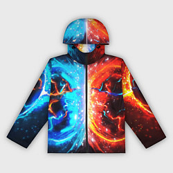 Женская ветровка Битва планет абстракция