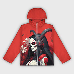 Женская ветровка Девушка с макияжем калавера