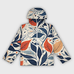 Женская ветровка Искусство листья абстракция