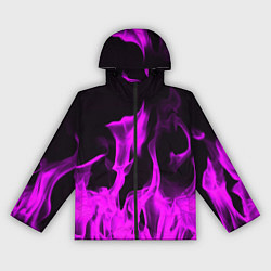 Женская ветровка Неоновый огонь в дыму