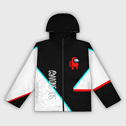 Женская ветровка Among us geometry steel glitch