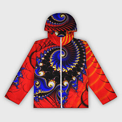 Женская ветровка Оптический узор фракталы завитки