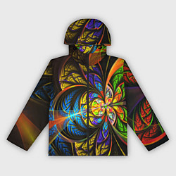 Женская ветровка Фрактальный оптический узор в цвете