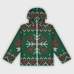 Женская ветровка Knitted Snowflake Pattern