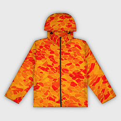 Женская ветровка Красные плитки на жёлтом фоне