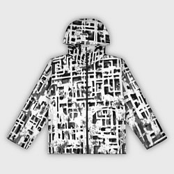 Женская ветровка Бело-чёрная абстракция