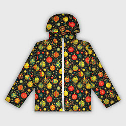 Женская ветровка Новогодние елочные шары