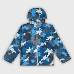 Женская ветровка Синий армейский камуфляж