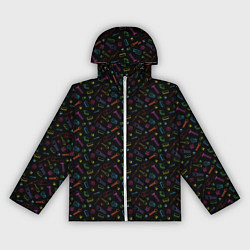 Женская ветровка Паттерн с разноцветными радиодеталями