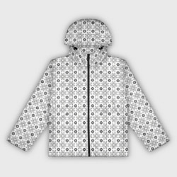 Женская ветровка Чёрные звёзды на чёрном фоне