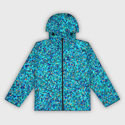 Женская ветровка Сине-голубой пуантилизм