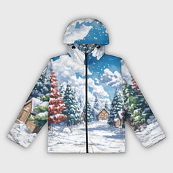 Женская ветровка Предновогодняя природа