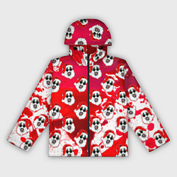 Женская ветровка Funny Santa clown Art in blood