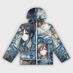 Женская ветровка Пэчворк с аниме