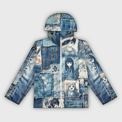 Женская ветровка Персонажи аниме на пэчворк
