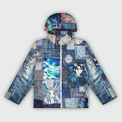 Женская ветровка Микс аниме и пэчворк