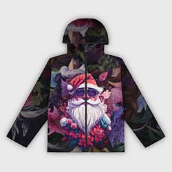 Женская ветровка Дед мороз в цветах