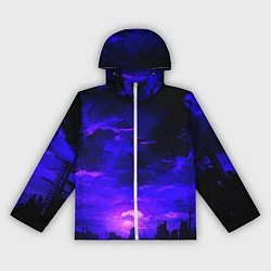 Женская ветровка Фиолетовый апокалиптический закат