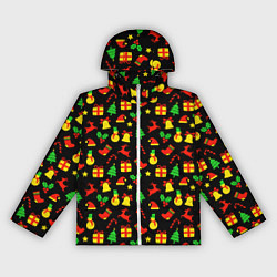 Женская ветровка Новогодний калейдоскоп
