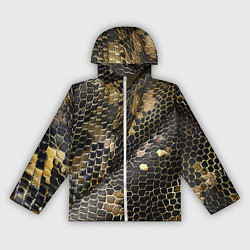 Женская ветровка Кожаный змеиный принт