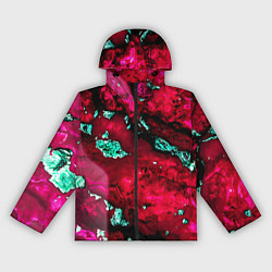 Женская ветровка Абстракция красно-голубая