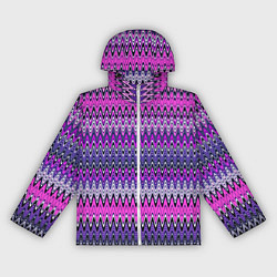 Женская ветровка Сиренево-розовый узоры