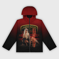 Женская ветровка Девушка и Lamborghini