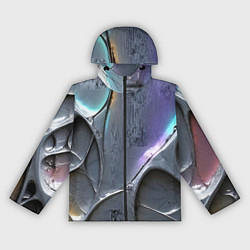 Женская ветровка Полированный серебряный металл