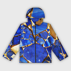 Женская ветровка A gold mineral in a blue stone