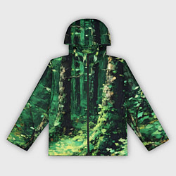 Женская ветровка Зелёный летний лес