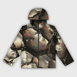 Женская ветровка Жидкая субстанция светло-коричневая