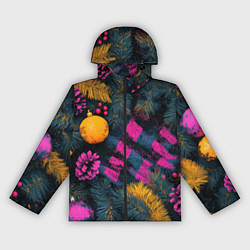 Женская ветровка Новый год - фиолетовая краска