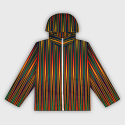 Женская ветровка Красно-зелёный полосатый