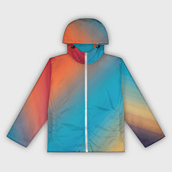 Женская ветровка Сине-оранжевый градиент