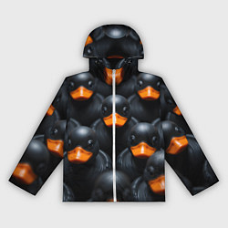 Женская ветровка Черные уточки