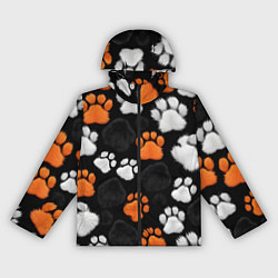 Ветровка с капюшоном женская Мохнатые лапки, цвет: 3D-черный