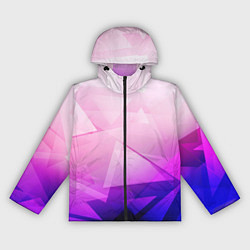 Женская ветровка Неоновая геометрия осколки