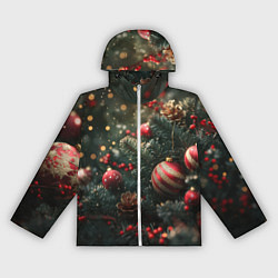 Женская ветровка Новый год - шарики