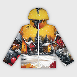 Женская ветровка Новогодний двор