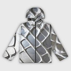 Женская ветровка Полированный металл серебряный