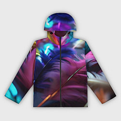 Женская ветровка Перья неоновой птицы