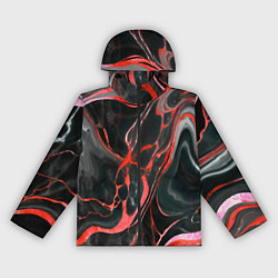 Женская ветровка Красно-чёрный мрамор